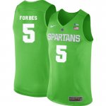 Men Bryn Forbes Michigan State Spartans #5 Nike NCAA 2019-20 Green Authentic College Stitched Basketball Jersey RM50H24CR
